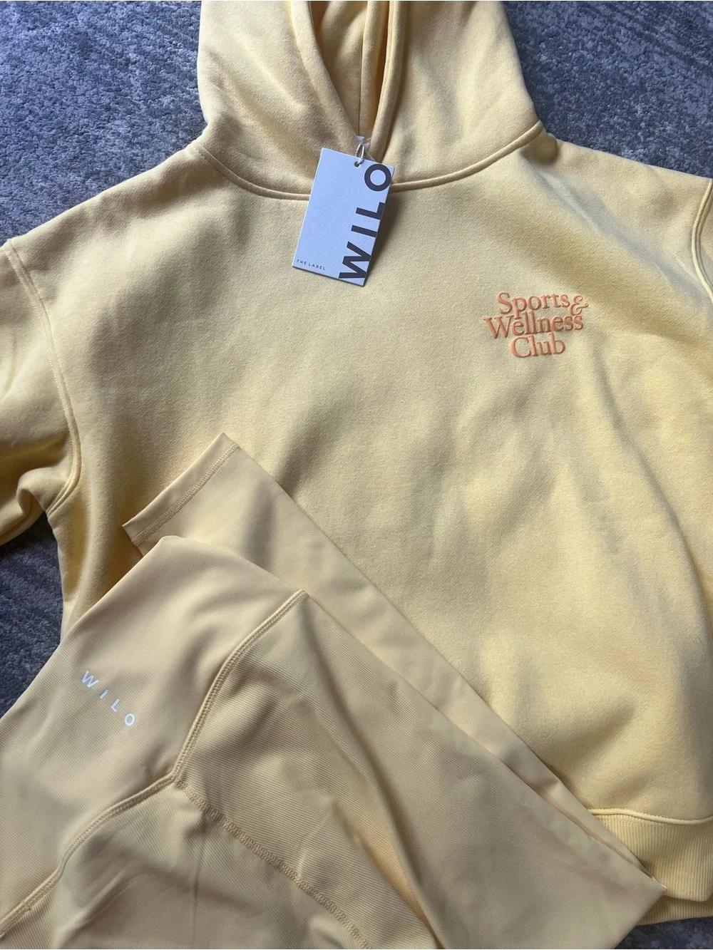 WILO Yellow Hoodie and Legging Set - Picture 2 of 4